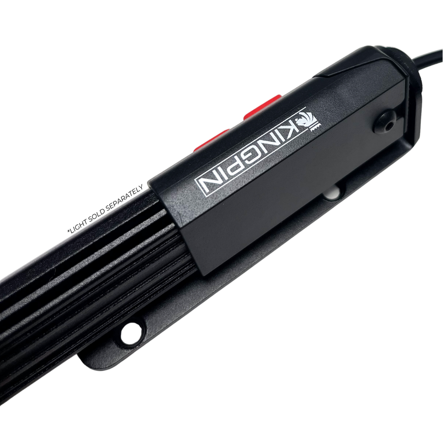 Kingpin F-Series light seated in a Search Mount bracket