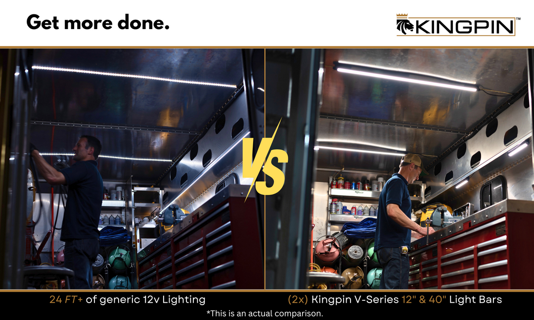 Kingpin versus generic led strip in commercial application