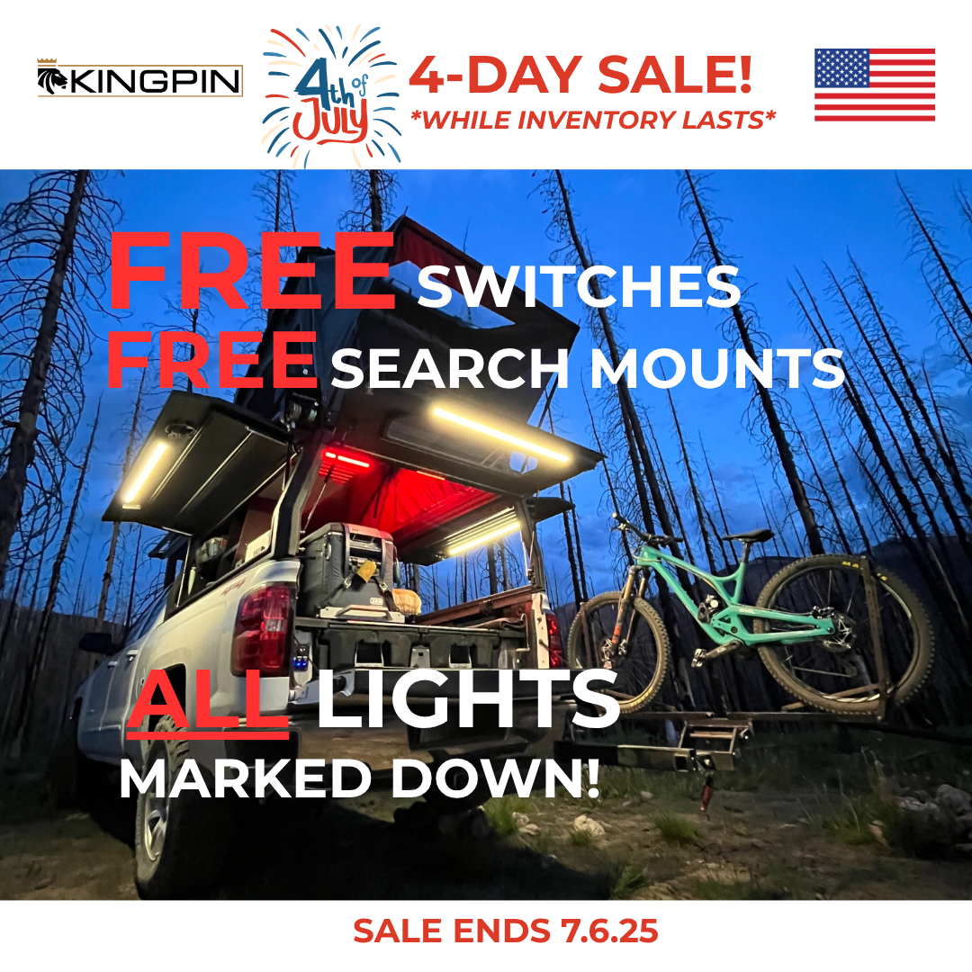 Kingpin Equipped | Premium 12V LED Light for Trucks, Trailers, Campers