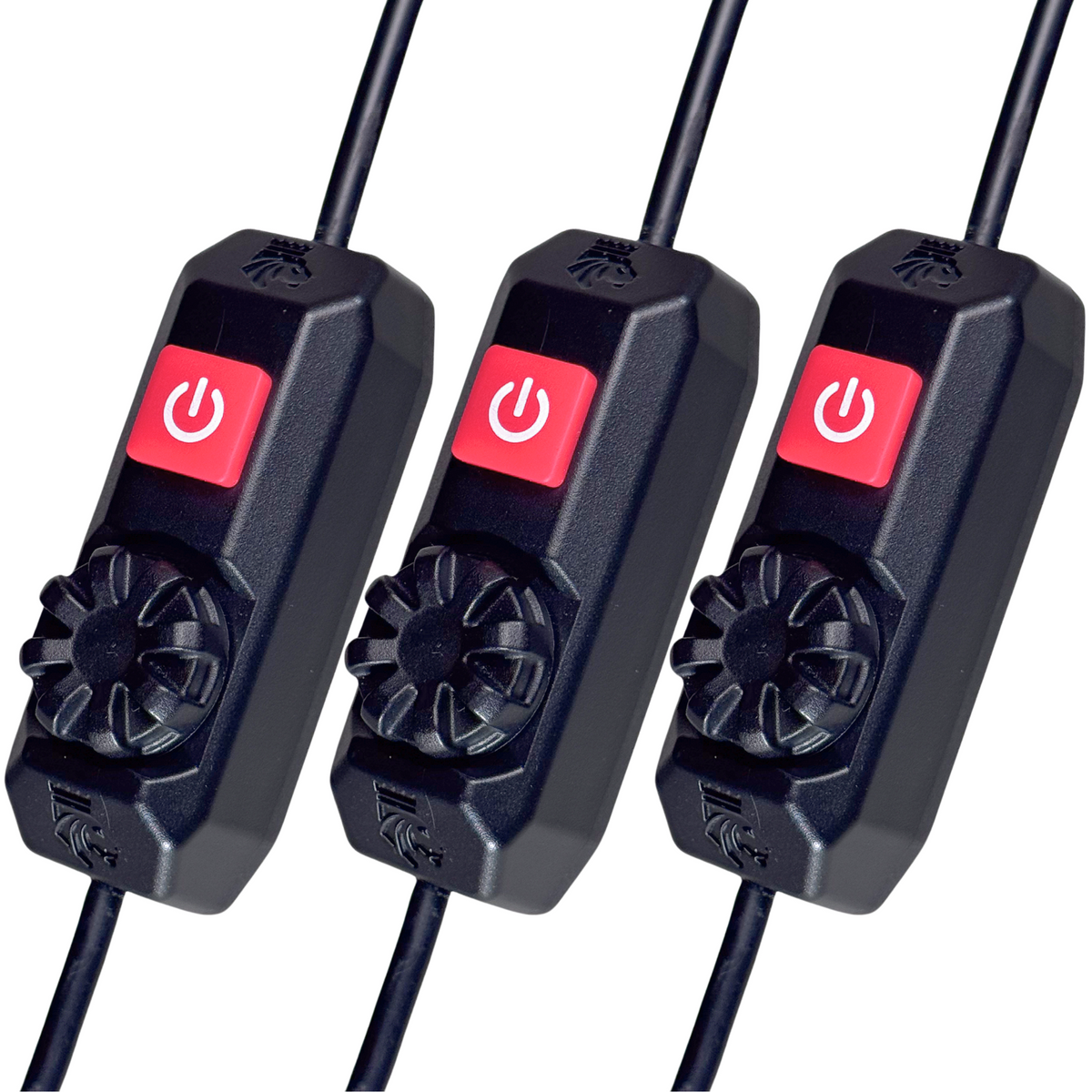 Three Kingpin Rotary Dimmer Switches, the 3-Pack
