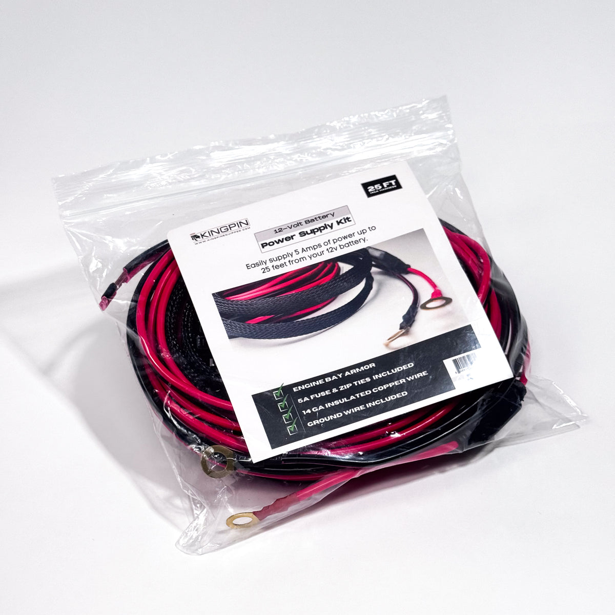 Kingpin 12-Volt Power Supply Kit in its bag