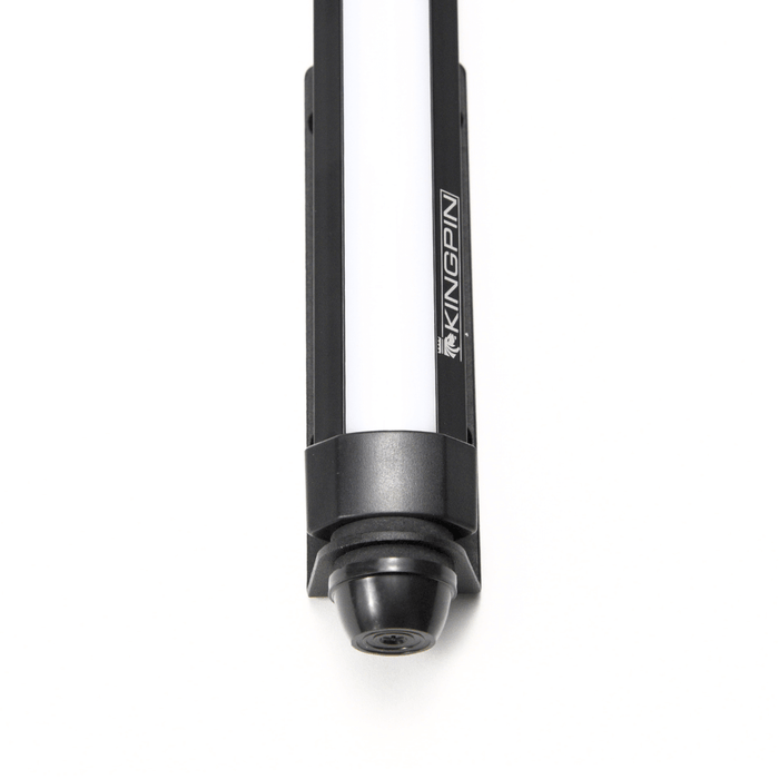 Kingpin V-Series 12" light end cap and lens, close up