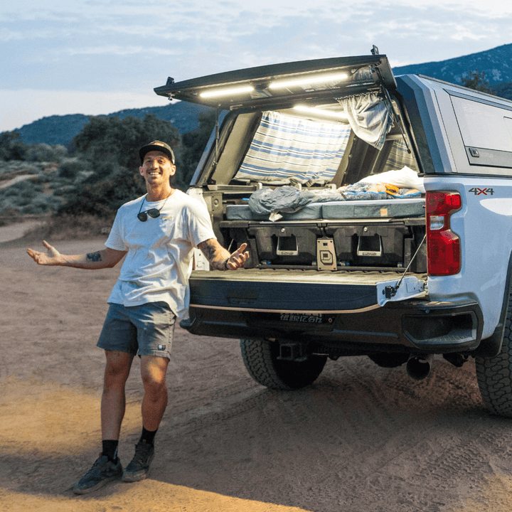 kingpin forty tailgate man happy truck bed camping overland build